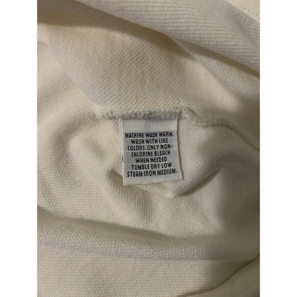 Polo Ralph Lauren~Men’s Short Sleeve Collared Preppy~XL Logo Cream - Picture 7 of 9